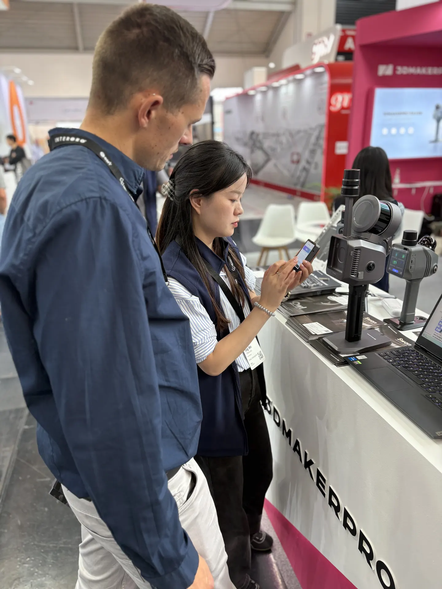 3DMakerpro 3D scanner demonstration at INTERGEO 2026