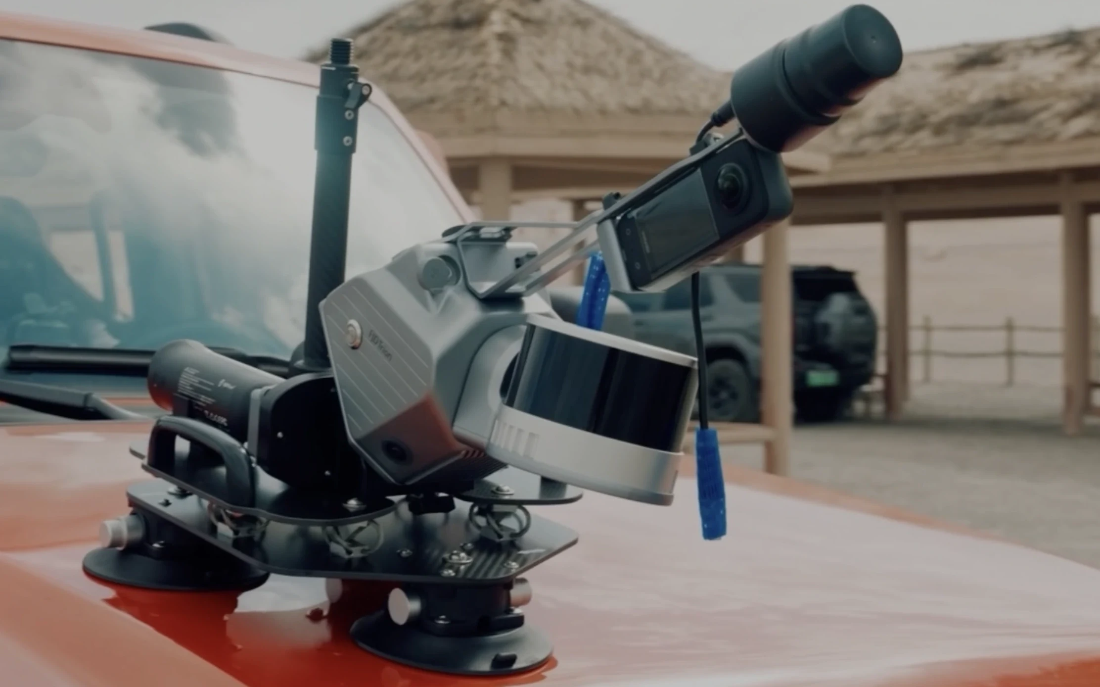 LiDAR scanner vehicle-mounted for corridor and yard capture